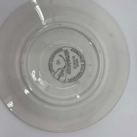 Vintage Ceramica San Marciano Hand Painted Italy Side Plates Four (4) - Picture 9 of 16